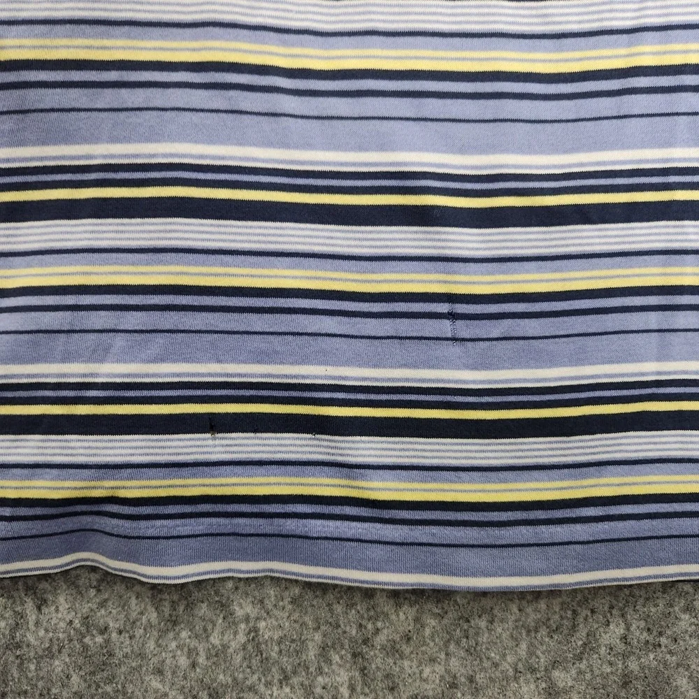 Polo Golf Ralph Lauren Men's Short Sleeve Shirt Size XL Pima Cotton Blue Striped